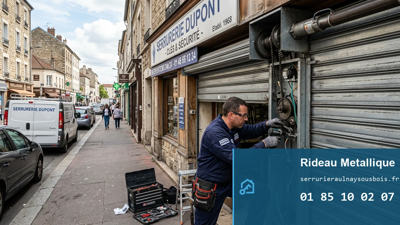 Rideau métallique en panne à Aulnay-sous-Bois : causes, dépannage et prix